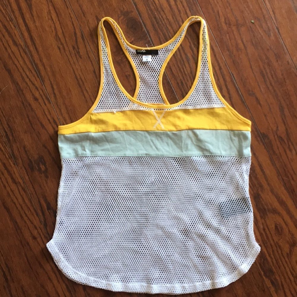 BDG color block mesh tank. Small